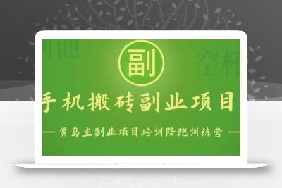 手机搬砖小副业项目训练营1.0，能用手机做的简单小副业