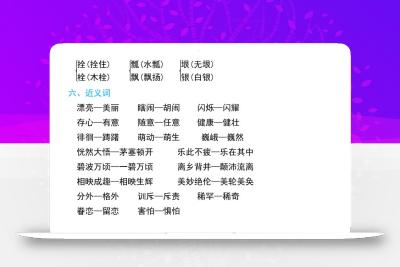 语文五年级下册期中复习知识要点