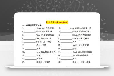 【英语】【人教pep版】2025春六下英语重点词句默写闯关单