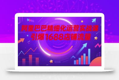 阿里巴巴精细化运营实战课，引爆1688店铺流量
