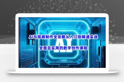 AI与视频制作全攻略从入门到精通实战，全面且实用的数字创作课程(更新3月)
