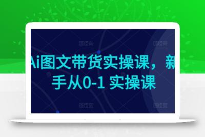 Ai图文带货实操课，新手从0-1 实操课