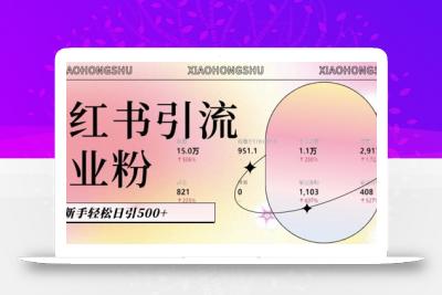 小红书私域引流无脑操作法：AI生成内容，粉丝自动转化，新手轻松日引500+创业粉