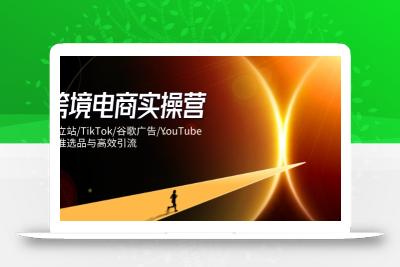 跨境电商实操营：独立站/TikTok/谷歌广告/YouTube，精准选品与高效引流