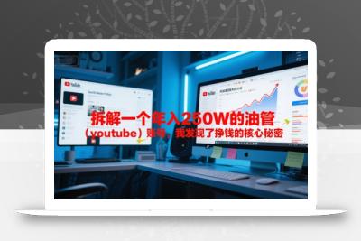 付费文章：拆解一个年入250W的油管(youtube)账号，我发现了挣钱的核心秘密