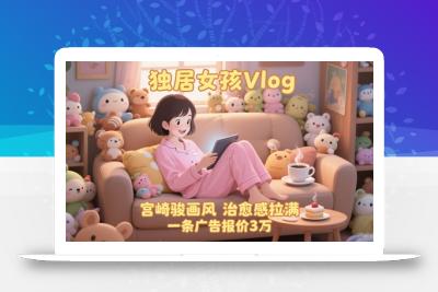 单个账号涨粉71W！用AI制作独居女孩Vlog，宫崎骏画风，治愈感拉满，一条广告报价3W