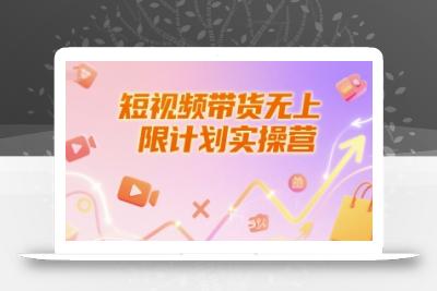 短视频带货无上限计划实操营，新人短视频带货工具流养号破播文案运营篇课程