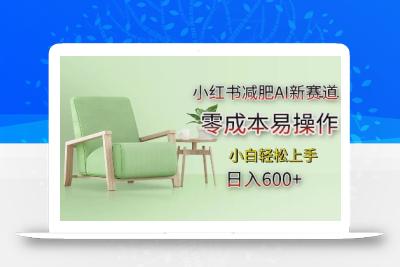 小红书减肥AI新赛道，零成本易操作，日入多张，小白轻松上手【揭秘】