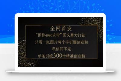 小红书神奇图片引流法，只需一张图，就能单条笔记凭借此方法，轻松引流 300 + 精准创业粉