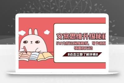 文案思维升级秘籍，5W分析法深度解析，写作底层逻辑重构方法