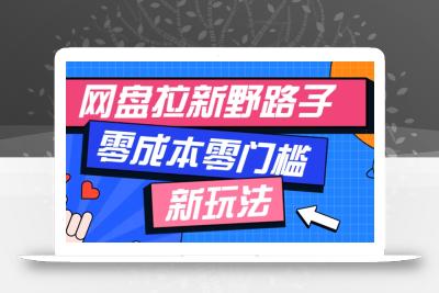 一个人也能操作的网盘拉新野路子玩法，零成本零门槛多种变现方式，轻松月入万元