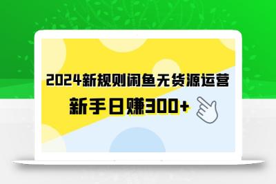 (9522期)2024新规则闲鱼无货源运营新手日赚300+