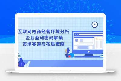 互联网电商经营环境分析, 企业盈利密码解读, 市场赛道与布局策略
