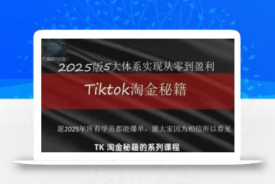 TikTok跨境2025淘金秘籍，​2025TikTok从0到盈利变现